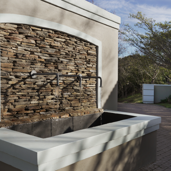 water feature at Kwendalo Wellness Centre